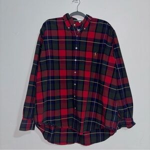Ralph Lauren Plaid Flannel Button Down Shirt 1XB